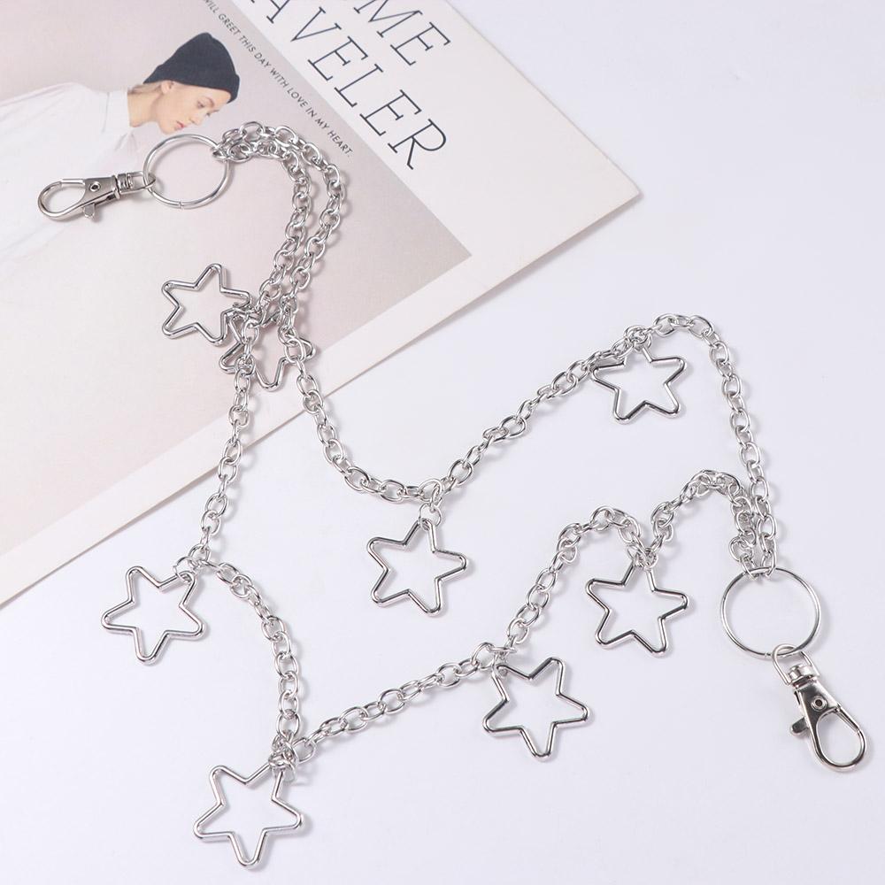 Gothic Punk Belt Chain Zinc Zinc Zinc Alloy Tassel Jeans Chain Hip Hop Pants Chain  Jeans