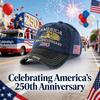 1pc USA 250th Anniversary Commemorative Baseball Caps for Men Adjustable Retro Washed with Sun Protection for Parties,daily Wear