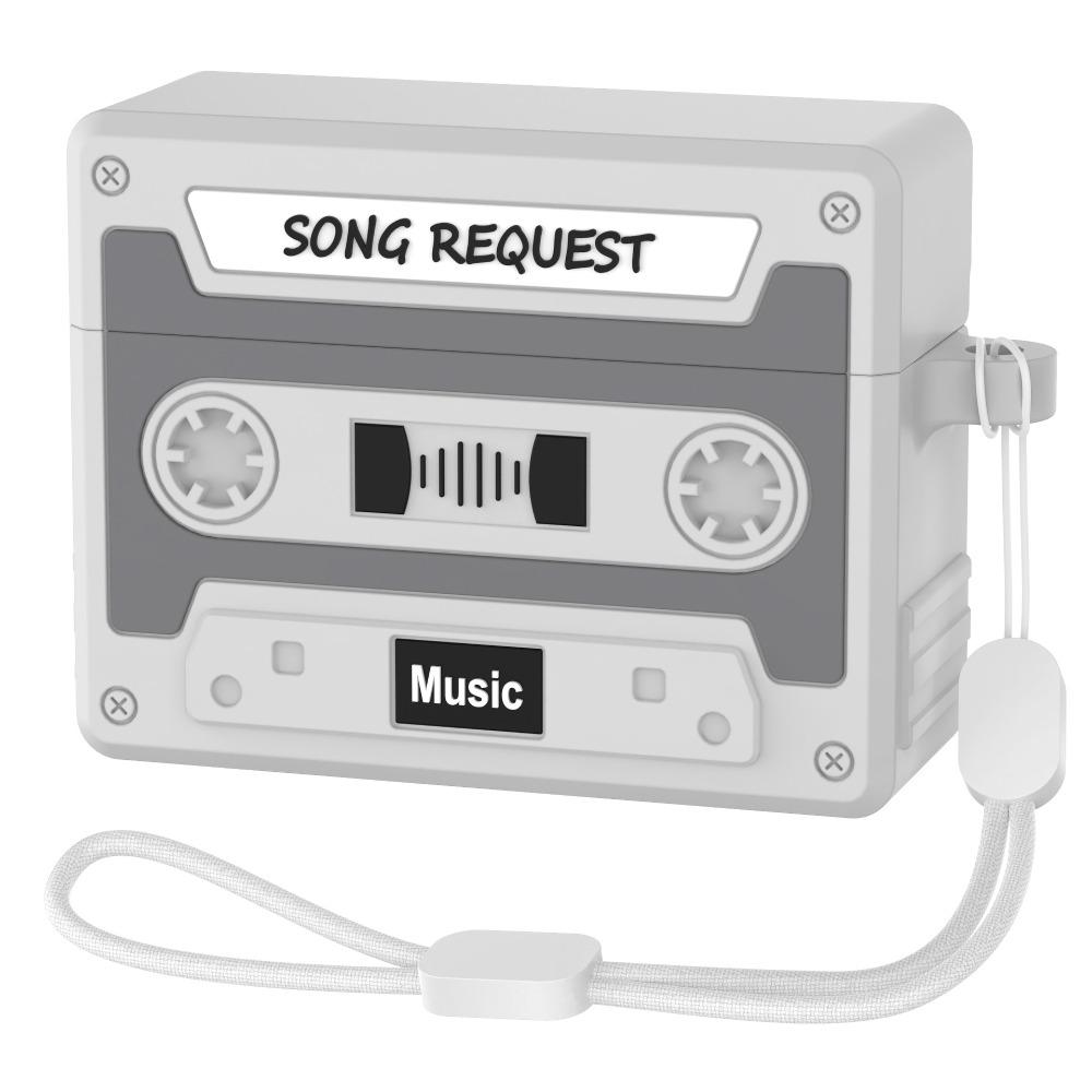 Silicone Earphone Case Retro Cassette Protective Shell for Airpods Pro 3 Accessories