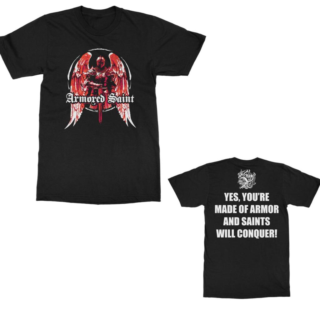 Y2k ARMORED SAINT Band Graphic Cotton T-shirt Unisex Summer Short Sleeve Fashion Brand Tee Luxury Casual Vintage Retro Top