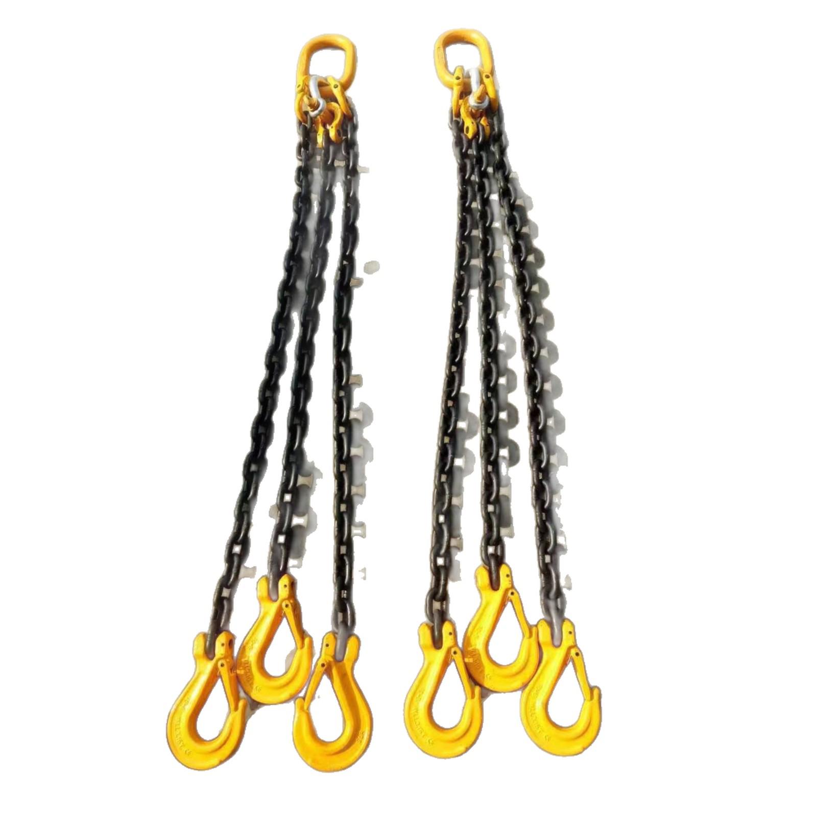 

High-Strength G80 Steel Chain Slings: Single, Double, Multi-Leg Options - Mining & Rigging.