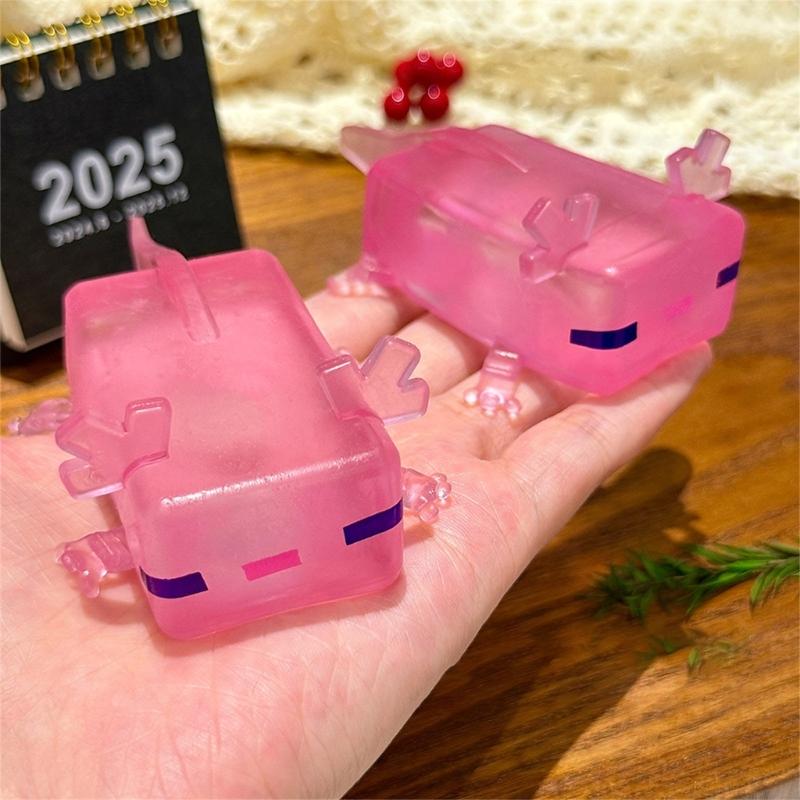 Slow Rebound Axolotl Squeeze Toy For Stress And Anxiety Relief Portable Relaxation Tool For Kids Adults Daily Use