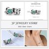 copper Charm Compatible With Bracelets Do It Yourself Jewellery Making Pink Zircon Authentic Red Blue Charm Bead Charms Ideal For Women Wedding Birthd