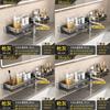 Bathroom Wall Mounted Aluminum Alloy Shelving With Storage For Home Use