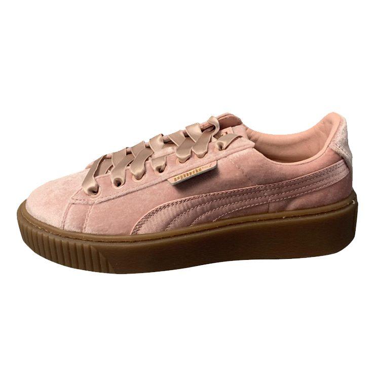 PUMA Suede Platform Pink Skateboarding Shoes Pink Women's 366721-02