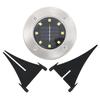 VidaXL Solar-Bodenleuchten 8 Stk. LED Weiß