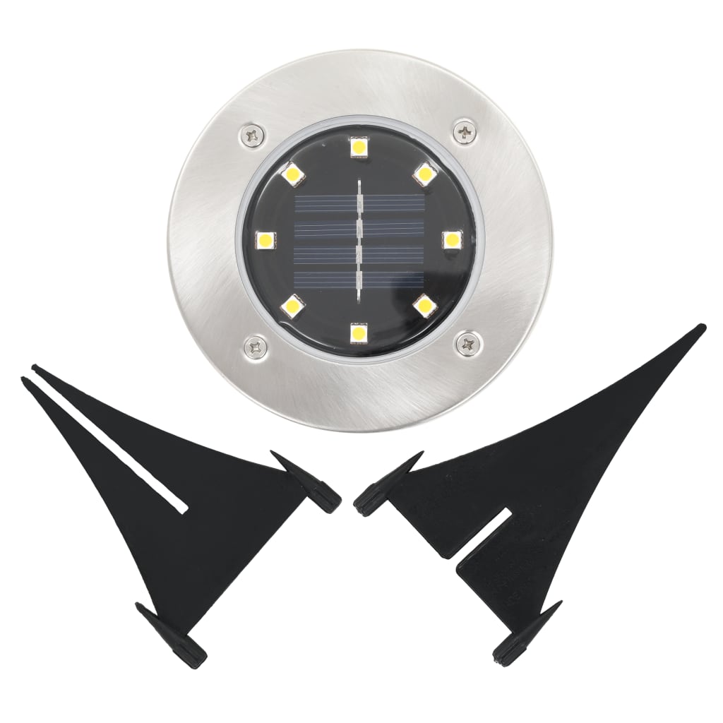 VidaXL Solar-Bodenleuchten 8 Stk. LED Weiß