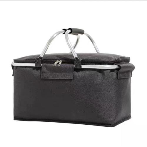 Picnic Basket, Storage Basket, Vegetable Basket, Insulated Basket, Eco Bag, Large Capacity, Multi-Purpose Cooler Basket, Foldable, Lunch Pack, Cooler