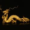 Copper Dragon Ornament Five-Clawed Golden Dragon Zodiac Artistic Home Living Decor
