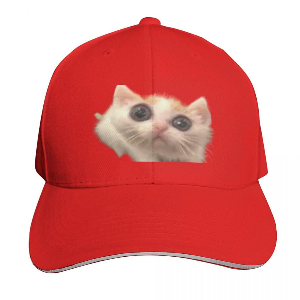 Scrunkly Cat Baseball Cap Outdoor Golf Running Hiking Summer Beach Travel Streetwear Hip Hop Trendy
