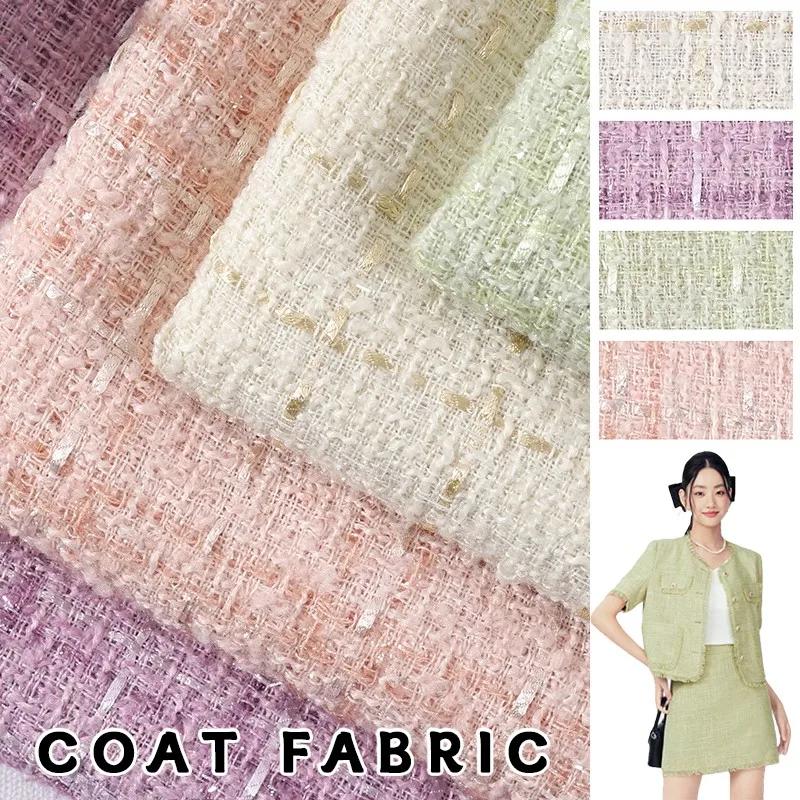 100x148cm Gewebter Tweedstoff DIY Mantel Kleidung Kleid Handgenäht Winter Herbst Stoff Nähmaterial Pailletten Tweedstoff
