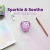 Soft Glitter Heart Squeeze Toy Positive Quote Printed Stress Relief Fidget Toy For Kids Adults Travel Carry Use