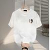 2026 Creative Printed T-shirt Men's Versatile Loose Trendy Couple Round Neck Top ins