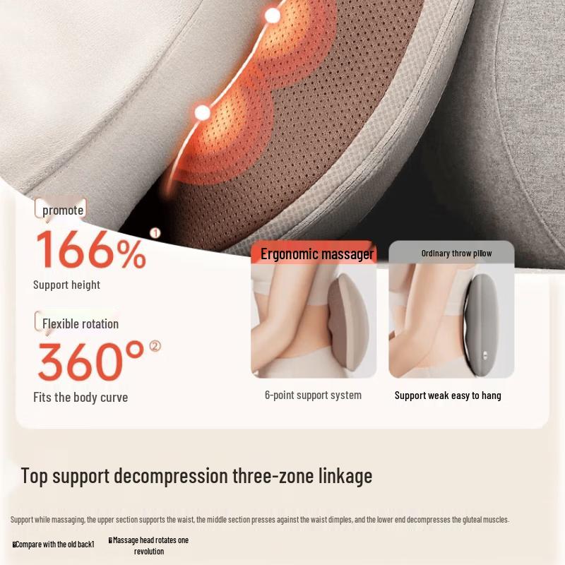 Breo Back2 Multi-Site Kneading & Heat Massage Cushion CN Plug (adapter Included)