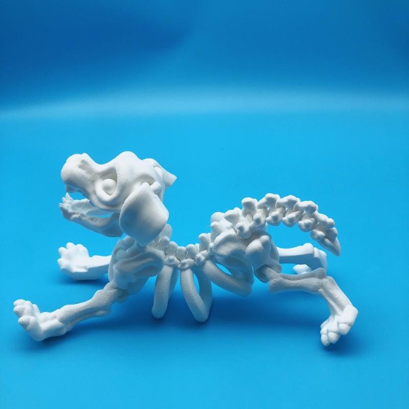 3D Printing Skeleton Sausage Dog Statues, Sausage Dog Bone Dog Ornaments, Skeleton Dog Statues, and Movable Puppy Ornaments