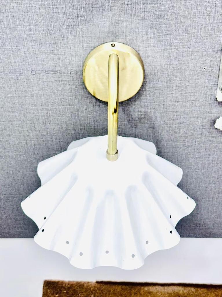 Handcrafted Brass Wall Lamp: Modern Italian Light Fixture