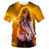 Neues Rock BAND Whitesnake Muster 3D Druck T-Shirt Herren Damen Mode Trendiger Street Style Heavy Metal Rock Kurzarm Oberteile T-Shirts