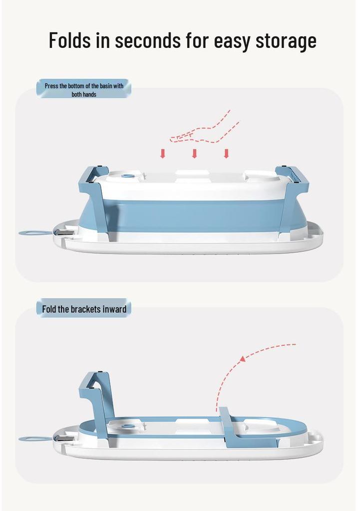 Adjustable Baby Bath Tub with Temperature Sensor