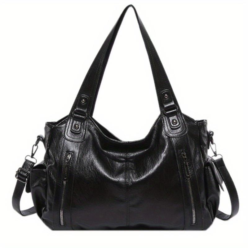 Мягкие внутренние отделения сумки через плечо 2025 Высококачественные контрастные цвета сумки для женщин Модные женские сумки из искусственной кожи на молнии