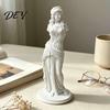 Decorative Craft for Living Room 3D Printed Minimalist Goddess Sculpture, Retro European Armless Statue, Classical Desktop Figurine Art Home