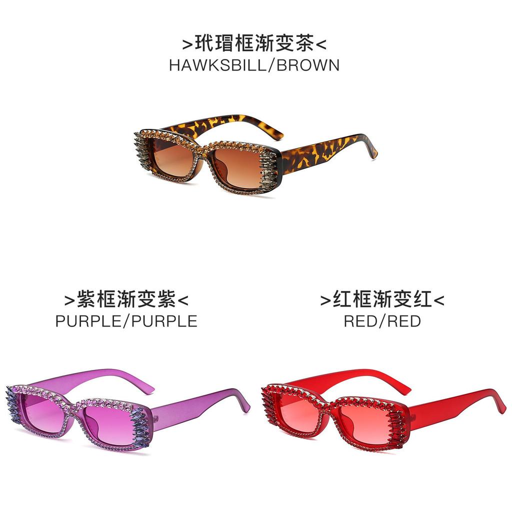 Womens Square Pc Sunglasses With Gradient Lenses For Festivals And Casual Wear