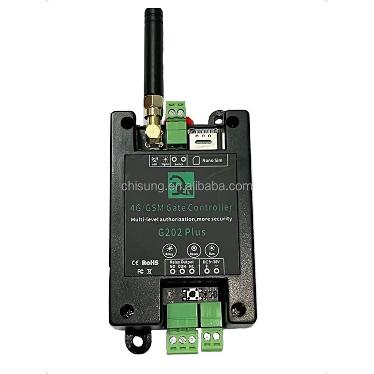 Best Price 4G G202plus Gsm Remote Control Switch 1001 Users Powerful Wireless Relay for Automatic Gate Opener 4G Version чёрный