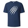 Claw Marks Simplicity Graphic T-Shirts Summer Breathable Comfortable Pure Cotton Tops For UnisexO-neck Oversize Clothing