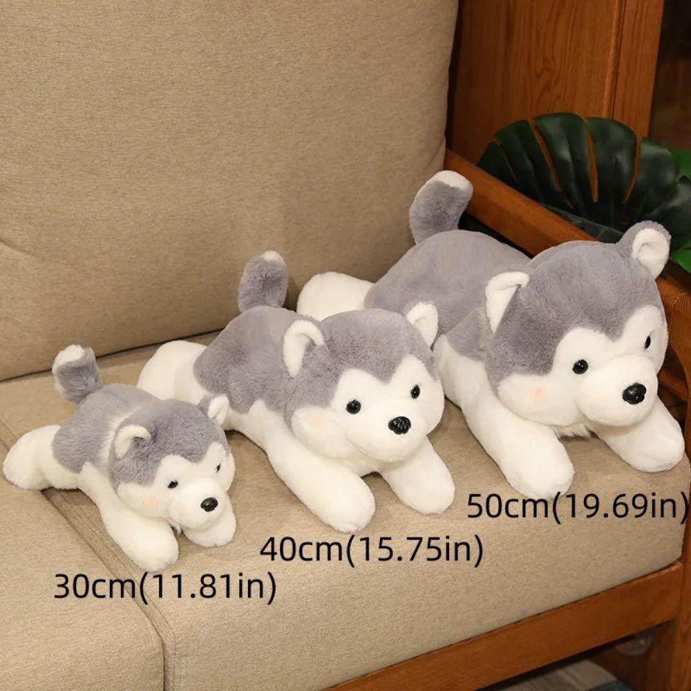 Stuffed Animal Dog Plush Doll Pet Puppy Stuffed Puppy Dog Sleeping Pillow Husky Plush Toy  Kids Toy