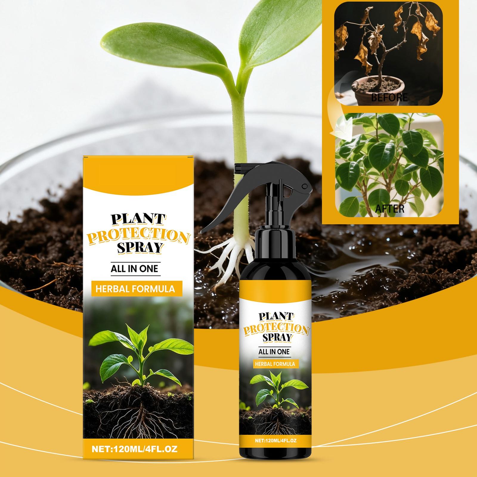

Plant Spray Nutrient Solution, Home Garden Green Plant Care, Strong Root And Leaf, No Dilution Spray.120ML One Size белый