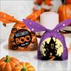 50Pcs Bat Party Supplies Pumpkin Cookie Bag Baking Packaging Halloween Candy Bags Rabbit Ear