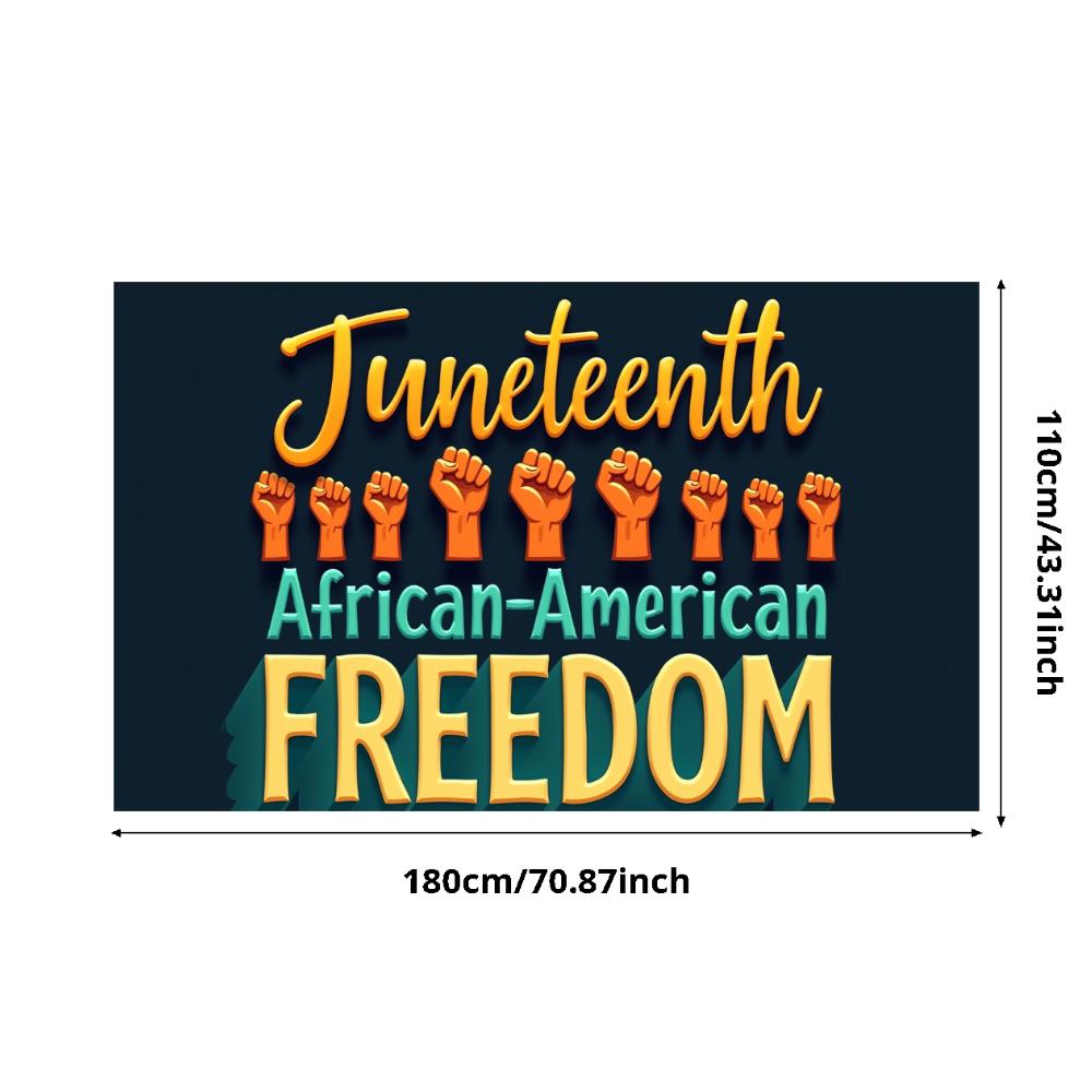 African American Cultural Banner Juneteenth Banner Celebration Banner for Commemorative Events Heritage Festivals Public Rallies