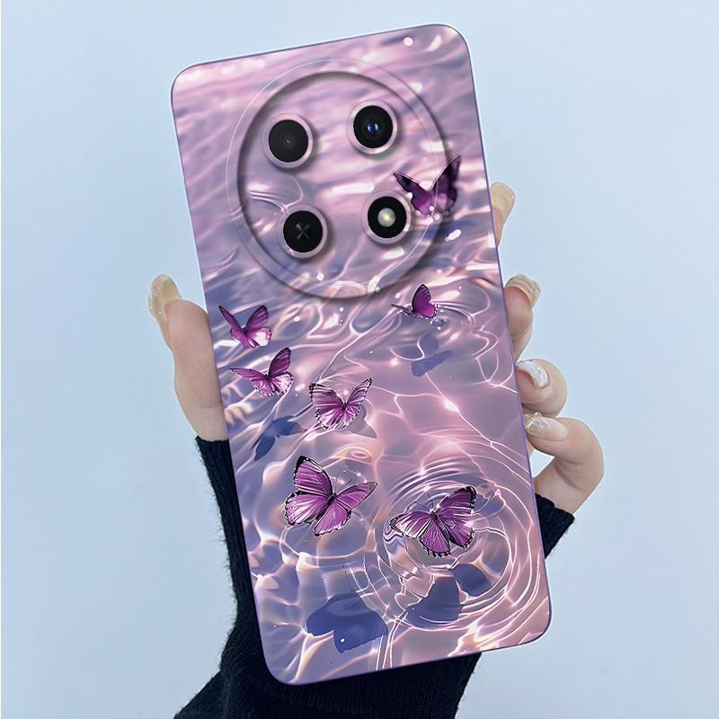 For Huawei Nova 12i Case 12 i Silicone Protective Cover Fashion Simplicity flower Funda for Huawei Nova 13i Nova12i Coque Capa