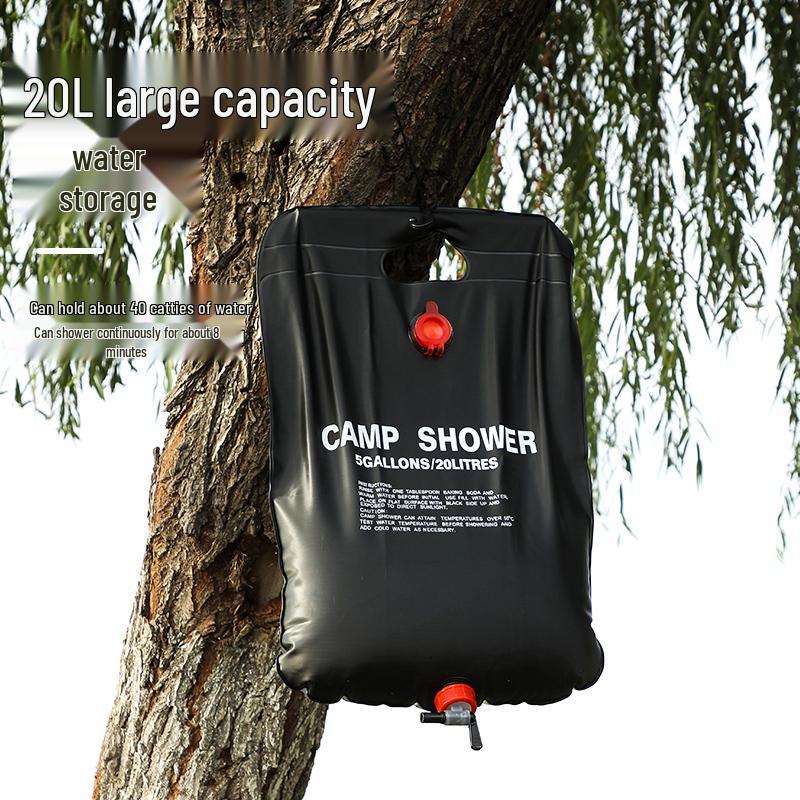 20L Portable Solar Heated Shower Bag for Outdoor Camping