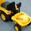 Toy Truck for Children 12-36 Months with Shovel and Trailer, In PP and Metal, 91x29x44 Cm, Yellow