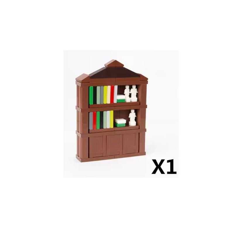 MOC City Stavebnice Scéna Doplňky Nábytek Postel Toaleta Vana Piano TV Pohovka Odpadkový koš Kuchyňské spotřebiče Cihlová hračka S14