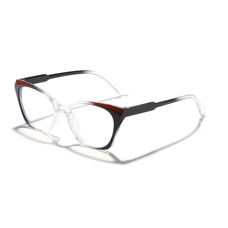Fashion Cat's Eye Collide Color Anti Blue Light Glasses Men Women Retro PC Frame Outdoor Travel Party Eyeglasses