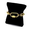 New Chunky Chain Stainless Steel Bracelets for Women Men Big Lock Charm Thick Rectangular Link Bracelet Bangles Hand Jewelry