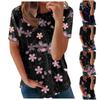 Women's Printed Short Sleeves Round Neck Vintage Short Sleeves Summer Loose Tops Tops Women's Summer T-Shirts