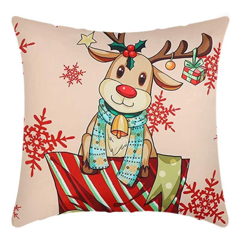 Christmas Nordic Style Santa Claus Pillowcase Home Sofa Cushion Car Cushion Cartoon Christmas Pillowcase