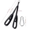Tricep Rope Cable Attachment Long Pull Down Rope Anti-slip Tricep Rope with 2 Handle Loop for Gym/Home Use Enduring