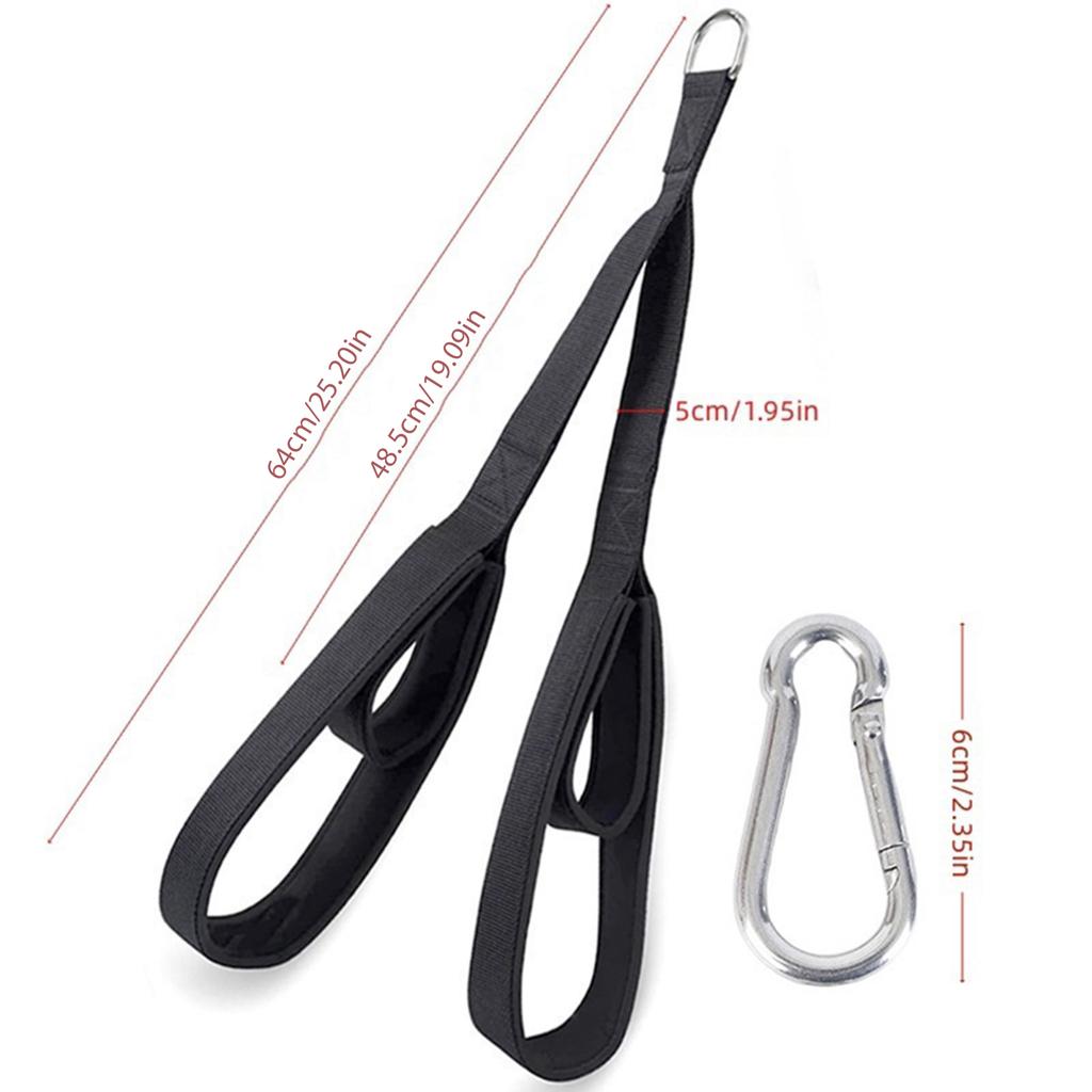 Tricep Rope Cable Attachment Long Pull Down Rope Anti-slip Tricep Rope with 2 Handle Loop for Gym/Home Use Enduring