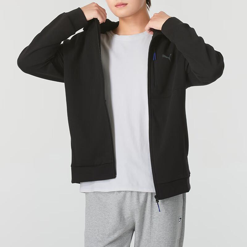 Puma Herren Essential Kapuzenjacke mit durchgehendem Reißverschluss Schwarz 684093-01