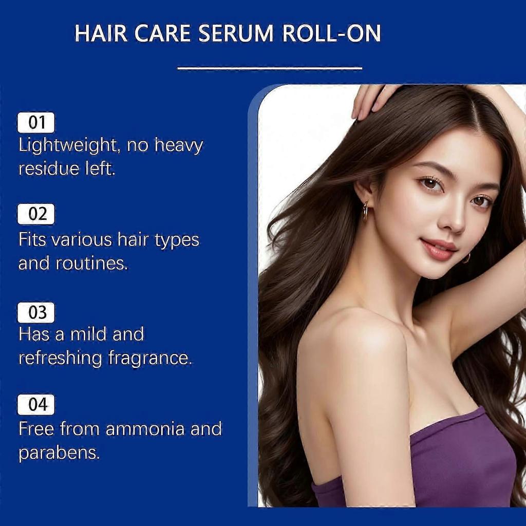Rosemary Hair Growth Serum Roll-On, Scalp Nourishing Treatment for Thicker & Fuller Hair 