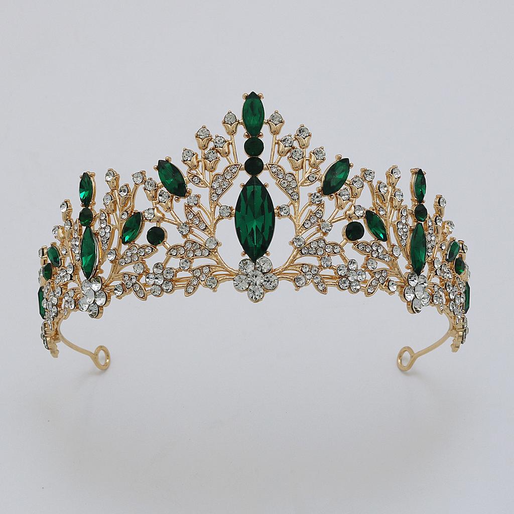 Bridal Crown Baroque Rhinestone Bridal Crown Headdress Atmospheric Wedding Dress Accessories Crown