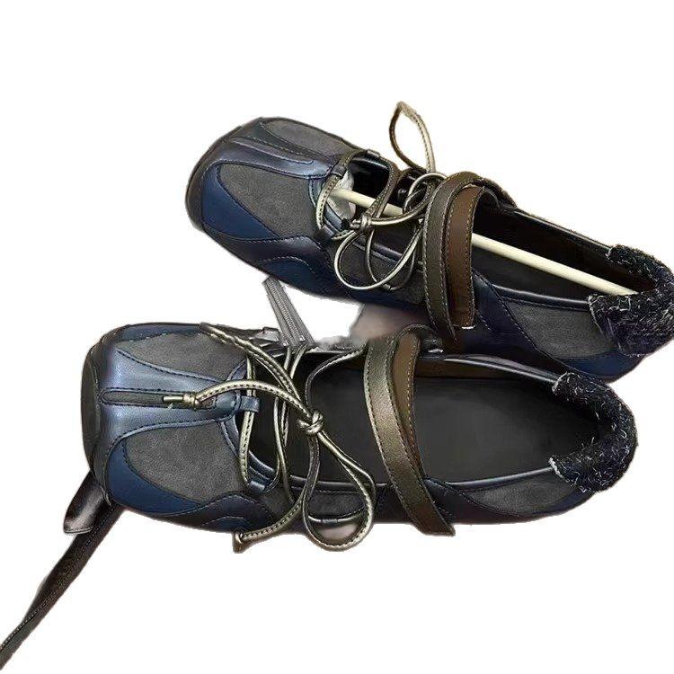 French Mary Jane shoes women's 2025 new rebellious Velcro flat casual versatile single shoes ballet shoes