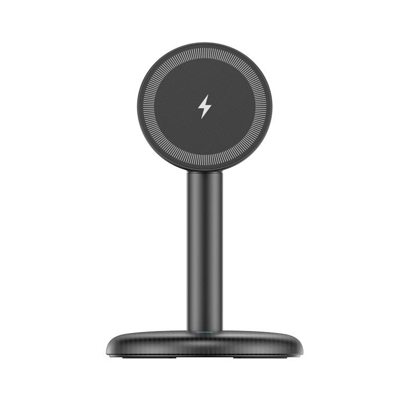 Magnetic Wireless Charger Stand 15W Fast Charging for Apple