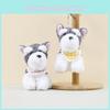 Cute Schnauzer Dog Plush Keychain Fluffy Toy Bag Charm West Highland Terrier