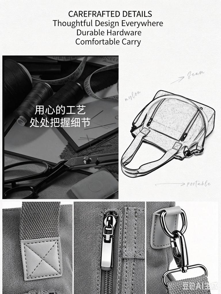 Large Capacity Canvas Handbag Casual Shoulder Crossbody Bag