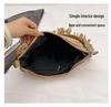 Lightweight Tassel Underarm Bag: Trendy Retro Saddle Design with Versatile Studded Details for Autumn and Winter Fashion