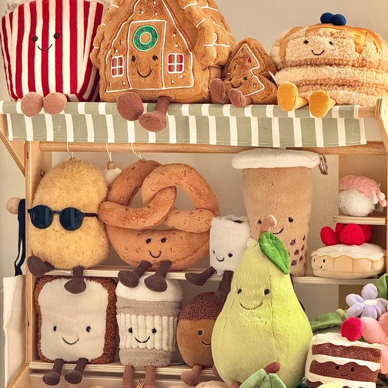 Jellycat-Inspired Plush Toy: Three-Label Lop-Eared Rabbit & Bear Cake Doll - Perfect Birthday Gift for Girls